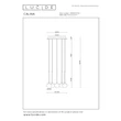 Pendul Lucide CALINA metal, acril, negru, opal, LED, 7.4W, 720lm, 2200K-3300K - 24406/37/30