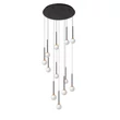 Pendul Lucide CALINA metal, acril, negru, opal, LED, 7W, 610lm, 2200K-3300K - 24406/84/30