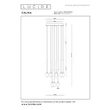 Pendul Lucide CALINA metal, acril, negru, opal, LED, 7W, 610lm, 2200K-3300K - 24406/84/30
