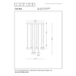 Pendul Lucide CALINA metal, acril, maro, chihlimbar, LED, 7W, 610lm, 2200K-3300K - 24406/84/96