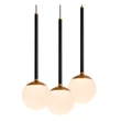 Pendul Lucide CALINA metal, acril, negru, opal, LED, 7W, 610lm, 2200K-3300K - 24406/86/30