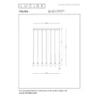 Pendul Lucide CALINA metal, acril, negru, opal, LED, 7W, 610lm, 2200K-3300K - 24406/86/30
