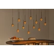 Pendul Lucide CALINA metal, acril, maro, chihlimbar, LED, 7W, 610lm, 2200K-3300K - 24406/86/96