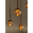 Pendul Lucide CALINA metal, acril, maro, chihlimbar, LED, 7W, 610lm, 2200K-3300K - 24406/86/96