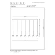 Pendul Lucide CALINA metal, acril, maro, chihlimbar, LED, 7W, 610lm, 2200K-3300K - 24406/86/96