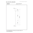 Pendul Lucide JOAKIM metal, negru, maro, LED, 7W, 480lm, 2700K-4000K - 24407/07/96