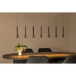 Pendul Lucide JOAKIM metal, negru, maro, LED, 6.2W, 285lm, 2700K-4000K - 24407/43/96