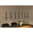 Pendul Lucide JOAKIM metal, negru, maro, LED, 6.2W, 285lm, 2700K-4000K - 24407/43/96
