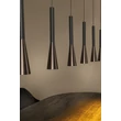 Pendul Lucide JOAKIM metal, negru, maro, LED, 6.2W, 285lm, 2700K-4000K - 24407/43/96