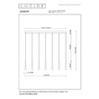 Pendul Lucide JOAKIM metal, negru, maro, LED, 6.2W, 285lm, 2700K-4000K - 24407/43/96