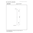 Lampadar Lucide JANDERIN metal, acril, sampanie, transparent, LED, 17W, 415lm, 2200K-3300K - 24705/34/05