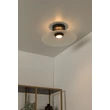 Plafoniera Lucide MENGA metal,sticla,negru,opal,LED,2700K,11W,360Lm - 25117/10/61