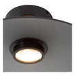 Plafoniera Lucide MENGA metal,sticla,negru,gri,LED,2700K,11W,360Lm - 25117/10/65