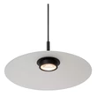 Pendul Lucide MENGA metal,sticla,negru,opal,LED,2700K,11W,360Lm - 25417/10/61