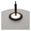 Pendul Lucide MENGA metal,sticla,negru,opal,LED,2700K,11W,360Lm - 25417/10/61