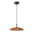 Pendul Lucide MENGA metal,sticla,negru,chihlimbar,LED,2700K,11W,360Lm - 25417/10/62