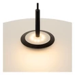 Pendul Lucide MENGA metal,sticla,negru,opal,LED,2700K,18,6W,500Lm - 25417/12/61