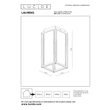 Plafoniera exterioara Lucide LAURENS metal, sticla, negru, transparent, E27, IP54 - 27105/01/30