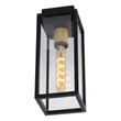 Plafoniera exterioara Lucide LAURENS metal, sticla, negru, transparent, E27, IP54 - 27105/01/30