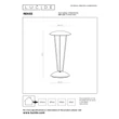 Veioza exterioara Lucide RENEE metal, auriu, LED, 2700K, 2,2W, 197lm, IP54 - 27504/02/02