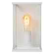 Aplica de perete exterioara Lucide CLAIRE metal,sticla,alb,transparent,E27,IP54 - 27883/01/31