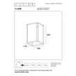 Aplica de perete exterioara Lucide CLAIRE metal,sticla,alb,transparent,E27,IP54 - 27883/01/31