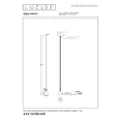 Lampadar Lucide EQUINOX metal, gri, LED, 26W, 750lm, 2700K-4000K - 29700/26/15