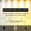 Spot cu senzor de miscare Lucide TONI metal, negru, gri, LED, 2W, 120lm, 2700K-4000K - 29934/02/15