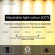 Spot cu senzor de miscare Lucide TONI metal, negru, maro, LED, 2W, 120lm, 2700K-4000K - 29934/02/96