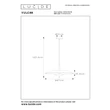 Pendul Lucide VULCAN metal,negru,auriu,LED,3000K,9W,900Lm - 30461/09/30