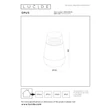 Veioza exterioara Lucide OPUS metal, acril, negru, alb, LED, 9W, 650lm, 2700K, IP54 - 33804/05/30