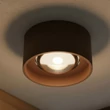 Plafoniera exterioara Lucide LENZ metal, sticla, maro, transparent, LED, 8W, 450lm, 2700K, IP54 - 33805/08/97