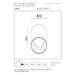 Plafoniera exterioara Lucide LENZ metal, sticla, maro, transparent, LED, 8W, 450lm, 2700K, IP54 - 33805/08/97