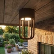 Plafoniera exterioara Lucide WELLS metal, maro, LED, 8W, 540lm, 2700K, IP54 - 33807/08/97