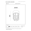 Plafoniera exterioara Lucide WELLS metal, maro, LED, 8W, 540lm, 2700K, IP54 - 33807/08/97
