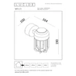 Aplica de perete exterioara Lucide WELLS metal, maro, LED, 8W, 540lm, 2700K, IP54 - 33808/08/97