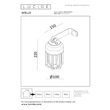 Aplica de perete exterioara Lucide WELLS metal, maro, LED, 5W, 140lm, 2700K-4000K, IP54 - 33809/05/97