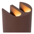 Aplica de perete exterioara Lucide YORK metal, maro, LED, 1.2W, 48lm, 2700K, IP54 - 33811/04/97
