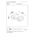 Aplica de perete exterioara Lucide CAPRI metal, maro, LED, 8W, 280lm, 2700K, IP54 - 33812/08/96