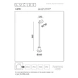Lampadar exterior Lucide CAPRI metal, maro, LED, 8W, 280lm, 2700K, IP54 - 33813/08/96