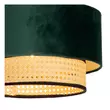 Plafoniera Lucide JAVOR metal, rattan, verde, crem, E27 - 34139/01/33