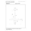 Pendul Lucide KENNETH metal, alb, LED, 12W, 310lm, 2700K - 41412/40/31