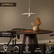 Pendul Lucide KENNETH metal, alb, LED, 12W, 310lm, 2700K - 41412/40/31
