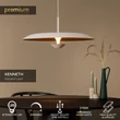 Pendul Lucide KENNETH metal, alb, LED, 16W, 290lm, 2700K - 41412/60/31