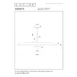 Pendul Lucide KENNETH metal, alb, LED, 22W, 320lm, 2700K - 41412/80/31