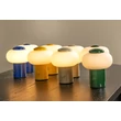Veioza decor Lucide GUSTAV metal, sticla, albastru, opal, LED, 0.8W, 60lm, 2700K - 44520/01/35
