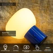 Veioza decor Lucide GUSTAV metal, sticla, albastru, opal, LED, 0.8W, 60lm, 2700K - 44521/01/35