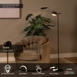 Lampadar Lucide GIAN metal, negru, LED, 9W, 200lm, 2700K - 44717/08/30