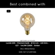 Lampadar Lucide KELSO metal, textil, negru, E27, 40W - 44719/81/30