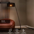 Lampadar Lucide KELSO metal, textil, negru, E27, 40W - 44719/81/30